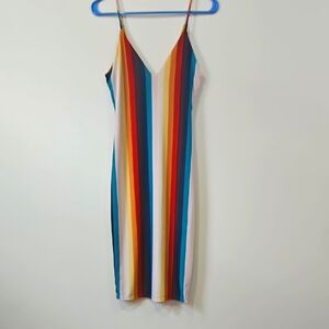 Sleeveless Midi Dress with Spaghetti Straps